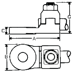 bolted cable lugs